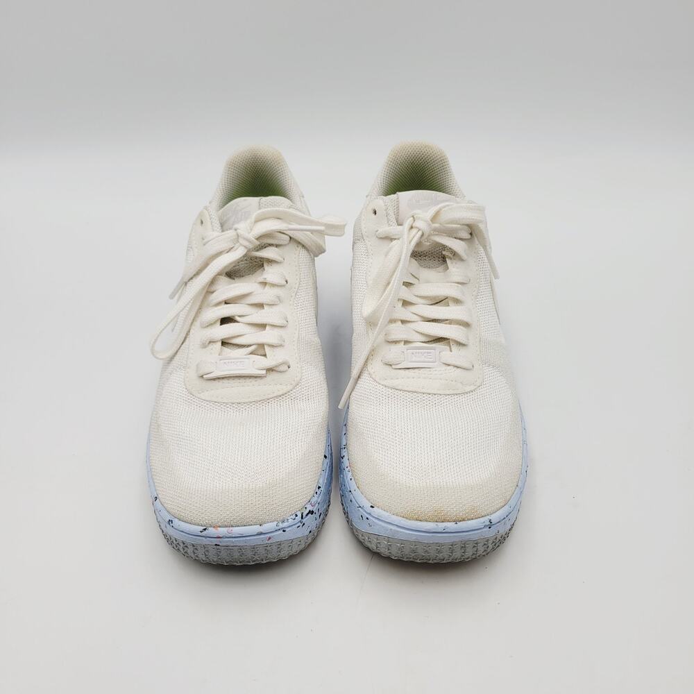 Nike Air Force 1 AF1 Shoe Sneaker Women’s Sz 10.5 Crater Flyknit White